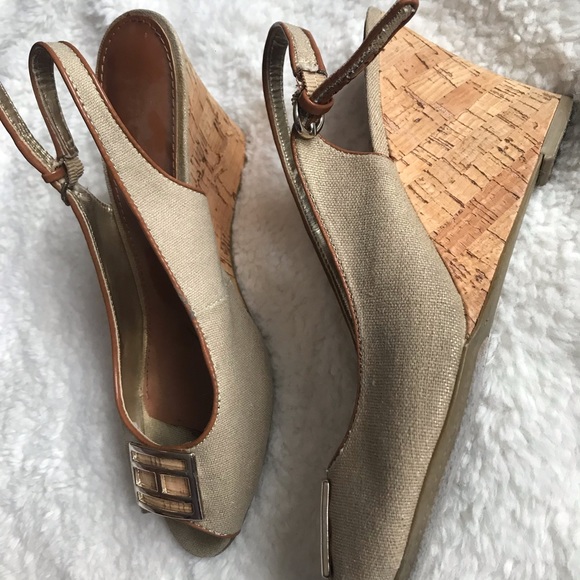 tommy hilfiger slingback wedges